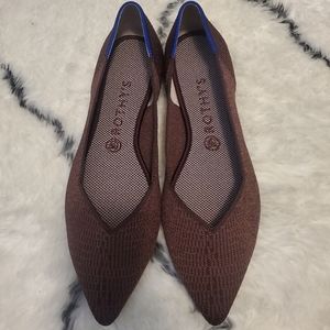 Rothy’s Truffle Python points Size 10.5